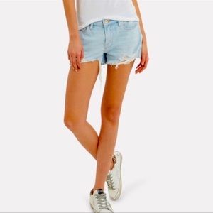 Frame Le Raw Cut Denim shorts size 27 NWT